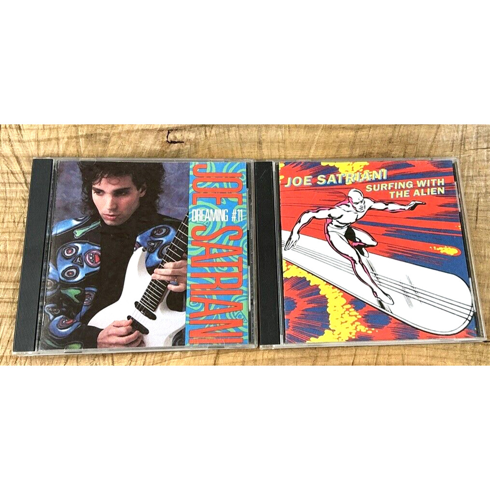 Joe Satriani Dreaming Surfing With The Alien Lot of 2 CD HTF Blues Metal Rock